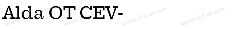 Alda OT CEV字体转换